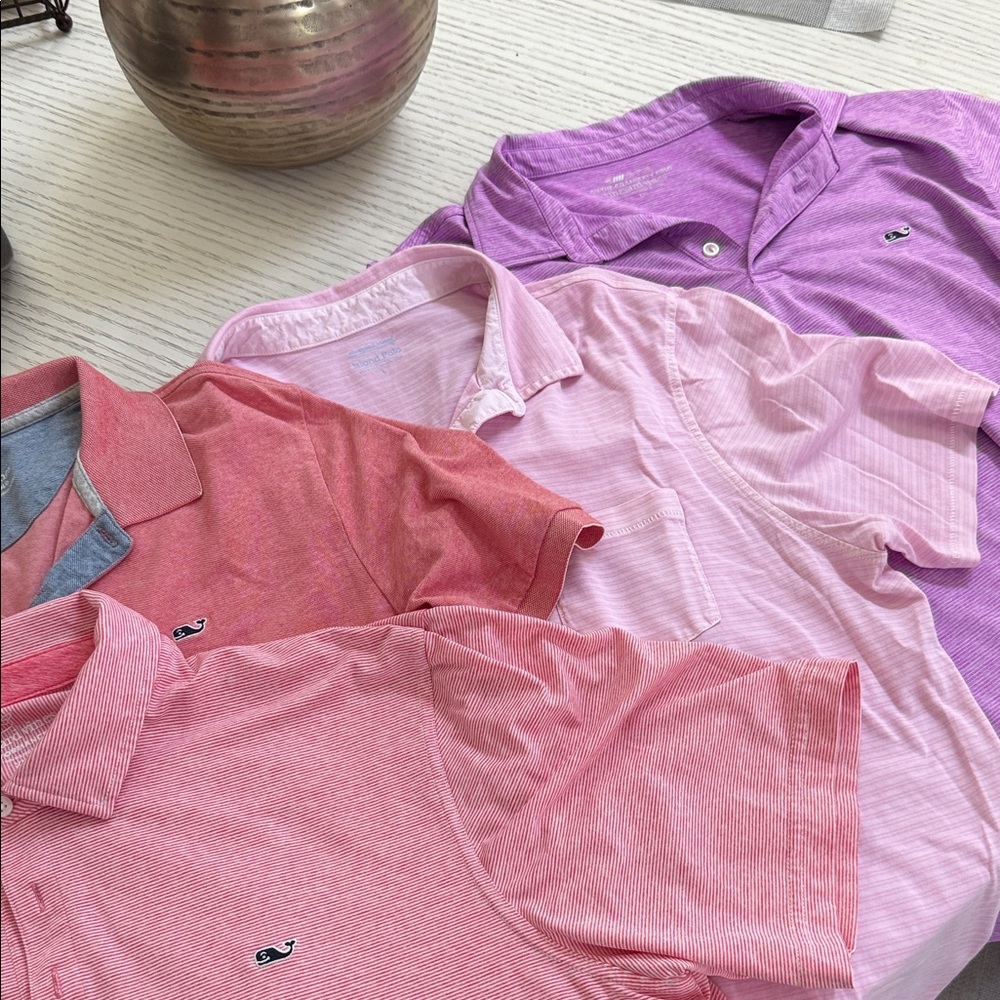 Vineyard Vines Polo Shirt Collection in Pink and Purple